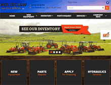 Tablet Screenshot of holtsclawsales.com